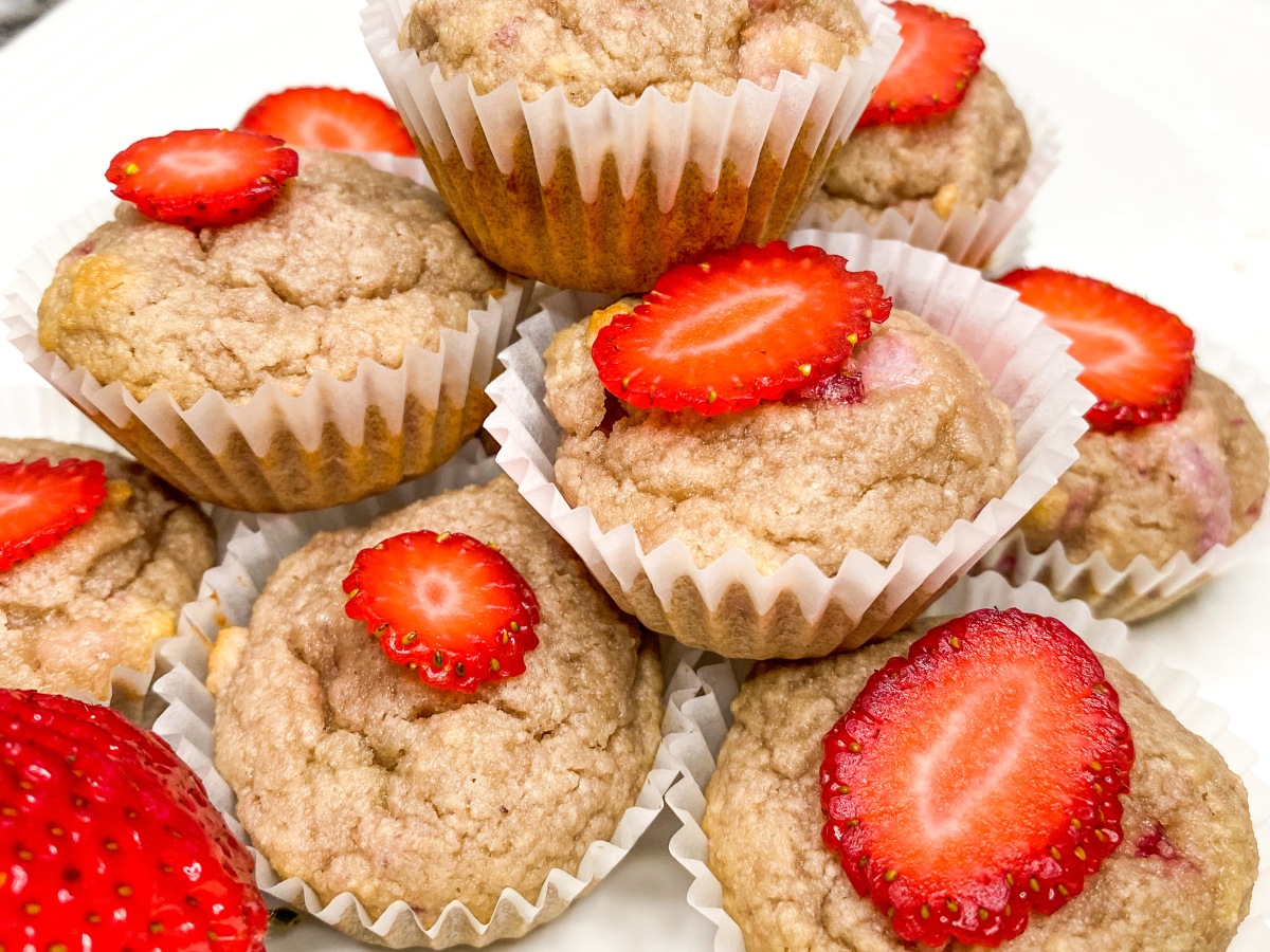Strawberry Raspberry Mini Muffins – Gluten Free & Dairy Free
